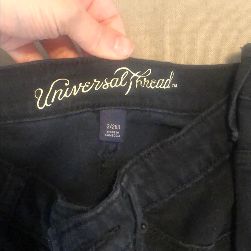 2 pairs of black skinny jeans